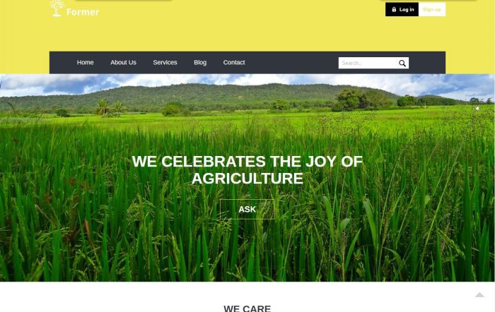 农作物企业响应式HTML5案例图片
